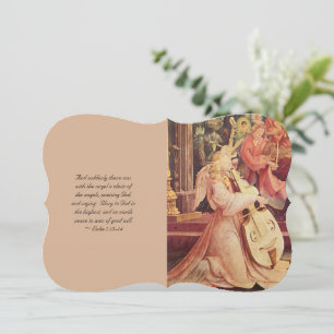 Cartes Pour Fêtes Annuelles Concert des anges avec Écriture