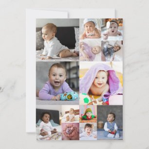 Cartes Pour Fêtes Annuelles Concevez Votre Propre Collage de 13 Photos