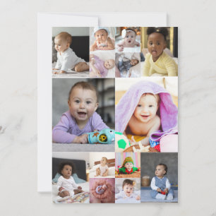 Cartes Pour Fêtes Annuelles Concevez Votre Propre Collage de 14 Photos