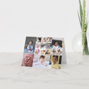 Cartes Pour Fêtes Annuelles Concevez Votre Propre Collage de 14 Photos