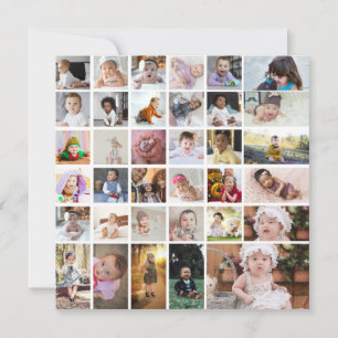 Cartes Pour Fêtes Annuelles Concevez Votre Propre Collage de 35 Photos