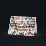 Cartes Pour Fêtes Annuelles Concevez Votre Propre Collage de 50 Photos<br><div class="desc">Personnalisez votre photographie. Vous pouvez créer ce produit personnalisé pour des occasions spéciales comme les mariages,  les anniversaires,  Noël,  les fêtes,  les hommages,  la remise de diplômes,  les anniversaires de mariage et plus encore. Il peut également être offert en cadeau à votre meilleur ami,  ami proche,  famille et parents.</div>
