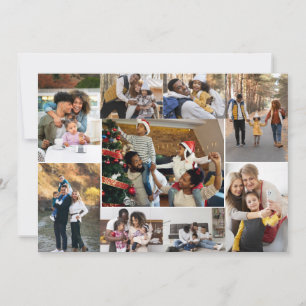 Cartes Pour Fêtes Annuelles Concevez votre propre collage de 9 photos