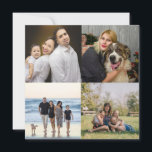 Cartes Pour Fêtes Annuelles Concevez Votre Propre Collage Photo De Famille 4<br><div class="desc">Carte De Vacances Avec Collage Photo De Famille À Personnaliser 4</div>