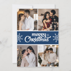 Cartes Pour Fêtes Annuelles Concevez votre propre collection de 4 photos Noël