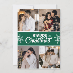 Cartes Pour Fêtes Annuelles Concevez votre propre collection de 4 photos Noël