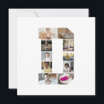Cartes Pour Fêtes Annuelles Concevez votre propre lettre D photo Collage<br><div class="desc">Ce montage photo monogramme est un design personnalisé qui combine un monogramme audacieux (initiales ou lettre) avec une collection de photos disposées artistiquement à l'intérieur ou autour. C'est une façon élégante de présenter des souvenirs tout en ajoutant une touche unique et élégante à la décoration ou aux cadeaux.</div>