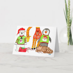 Cartes Pour Fêtes Annuelles Concours de Pulls de Noël