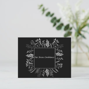 Cartes Pour Fêtes Annuelles Condoléances, deuil, Sympathie
