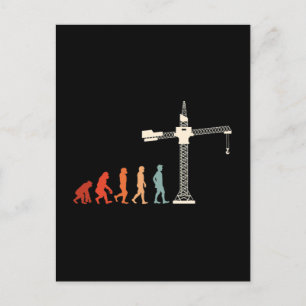 Cartes Pour Fêtes Annuelles Conducteur de grue Travailleur de construction Évo