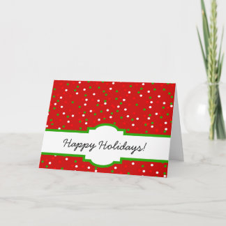 Cartes Pour Fêtes Annuelles Confettis de Noël • La cannelle d'un rouge ardent