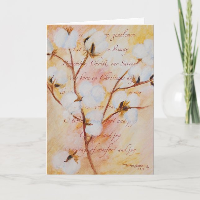 Cartes Pour Fêtes Annuelles Confort et joie (Devant)