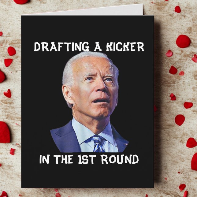 Cartes Pour Fêtes Annuelles Confus Joe Biden Imaginaire Football Loser Rédacti (Créateur téléchargé)