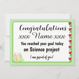 Cartes Pour Fêtes Annuelles Congratulations Fantastic Effort Today Card