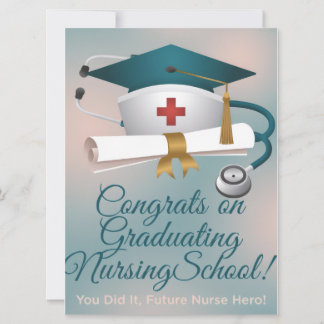 Cartes Pour Fêtes Annuelles Congratulations on Graduating Nursing School Card