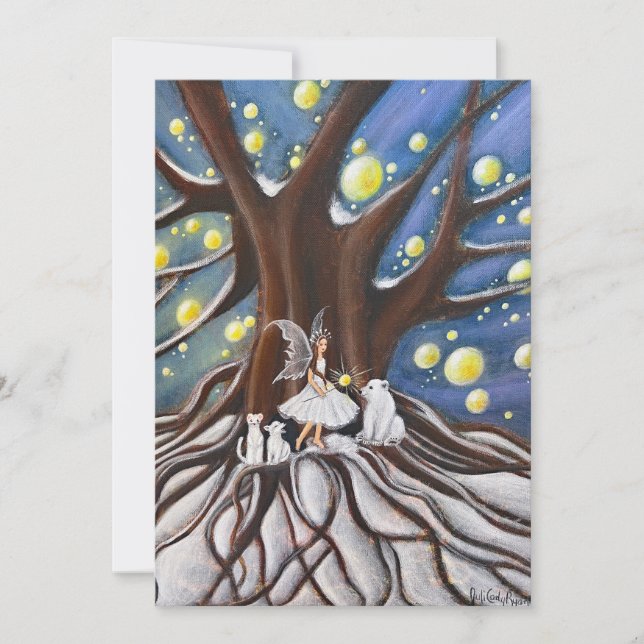 Cartes Pour Fêtes Annuelles Conseil d'hiver de l'art lunaire (Devant)