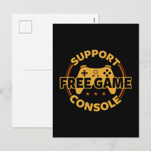 Cartes Pour Fêtes Annuelles Console de jeu drôle de manifestation de jeu