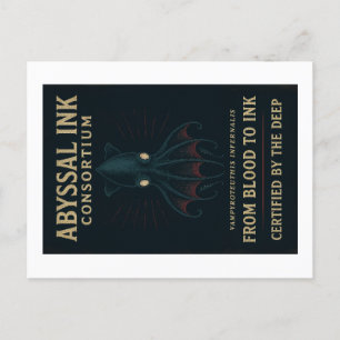 Cartes Pour Fêtes Annuelles Consortium de l'encre abyssale - Du sang à l'encre