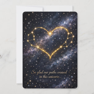 Cartes Pour Fêtes Annuelles Constellation céleste Saint-Valentin cœur