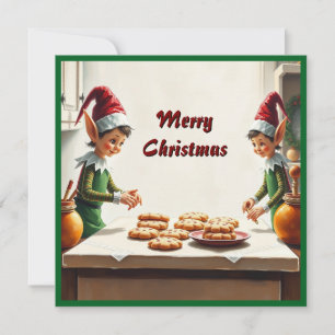 Cartes Pour Fêtes Annuelles Contemporain Festif Whimsical Gnomes de Noël