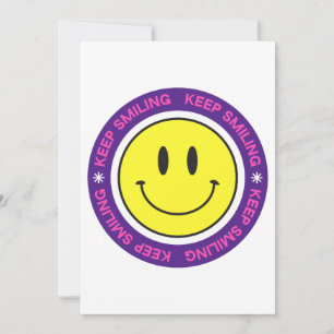 Cartes Pour Fêtes Annuelles Continuez à sourire