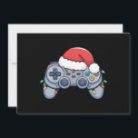 Cartes Pour Fêtes Annuelles Contrôleur de jeu vidéo Noël Santa Hat Gamer<br><div class="desc">Contrôleur de jeu vidéo Noël Santa Hat Gamer</div>