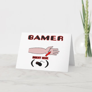 Cartes Pour Fêtes Annuelles Contrôleur d'insertion de gamer ici