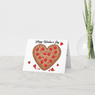 Cartes Pour Fêtes Annuelles Cookie cœur en forme de chocolat rouge Saint-Valen
