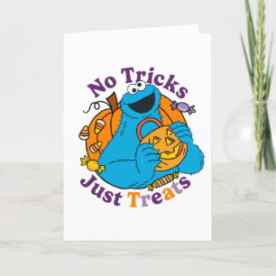 Cartes Pour Fêtes Annuelles Cookie Monster Pas de Farces Rien que des Friand