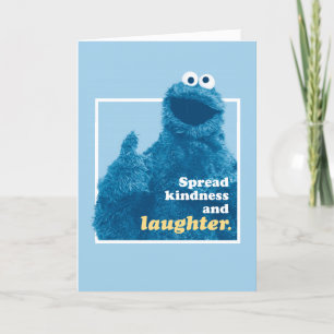 Cartes Pour Fêtes Annuelles Cookie Monster Propager la gentillesse et le rir