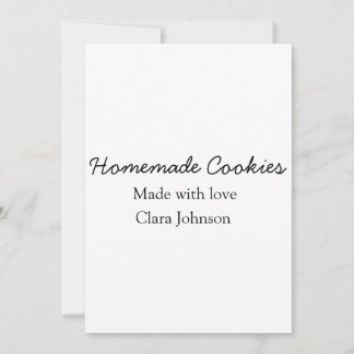 Cartes Pour Fêtes Annuelles Cookiers faits maison ajouter votre nom de texte j
