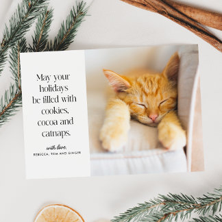 Cartes Pour Fêtes Annuelles Cookies Cataps de cacao Animaux domestiques