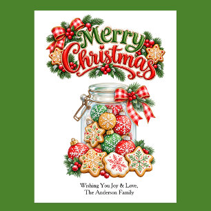 Cartes Pour Fêtes Annuelles Cookies de Noël