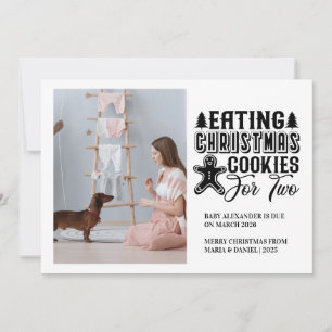Cartes Pour Fêtes Annuelles Cookies de Noël photo pour 2 Grossesse