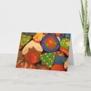 Cartes Pour Fêtes Annuelles Cookies de pain d'épice congelé