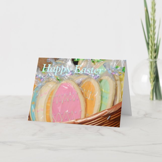 Cartes Pour Fêtes Annuelles Cookies de Pâques (Devant)