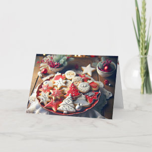 Cartes Pour Fêtes Annuelles Cookies de sucre de Noël fantaisie