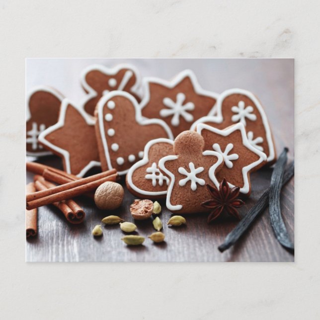 Cartes Pour Fêtes Annuelles Cookies de vacances aux épices (Devant)