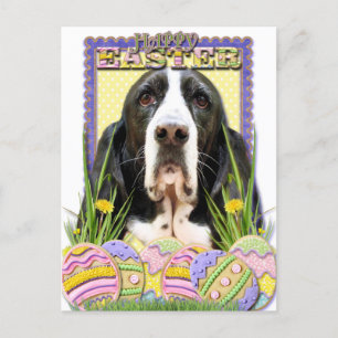 Cartes Pour Fêtes Annuelles Cookies d'oeufs de Pâques - Basset Hound - Jasmine