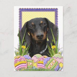 Cartes Pour Fêtes Annuelles Cookies d'oeufs de Pâques - Dachshund
