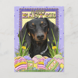 Cartes Pour Fêtes Annuelles Cookies d'oeufs de Pâques - Dachshund
