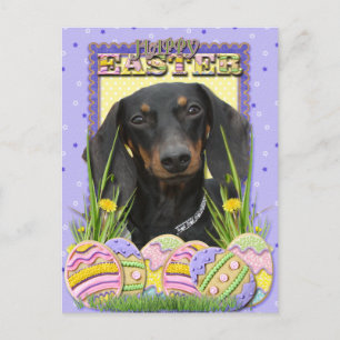 Cartes Pour Fêtes Annuelles Cookies d'oeufs de Pâques - Dachshund