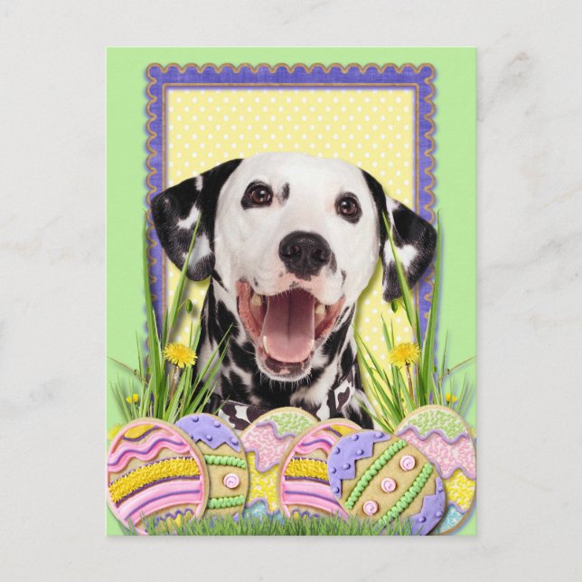 Cartes Pour Fêtes Annuelles Cookies d'oeufs de Pâques - Dalmatie (Devant)