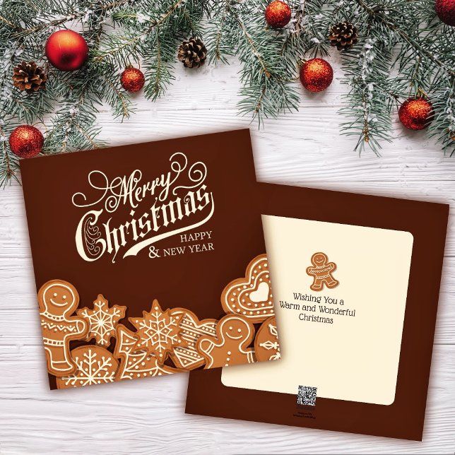 Cartes Pour Fêtes Annuelles Cookies en pain d'épice de Noël (Créateur téléchargé)