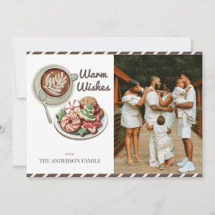 Cartes Pour Fêtes Annuelles Cookies et cacao Avertissement souhaite Noël Photo