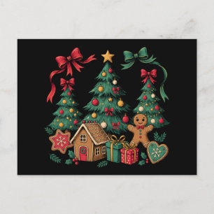 Cartes Pour Fêtes Annuelles Cookies Maison en Pain d'Épice en Forme d'Arbre de
