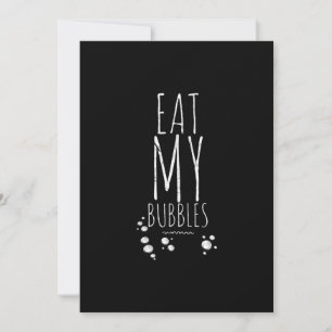 Cartes Pour Fêtes Annuelles Cool Baignade Manger Mes Bulles Nager Amusant Nage