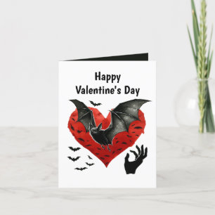Cartes Pour Fêtes Annuelles Cool Gothique ajouter le message Valentine bat