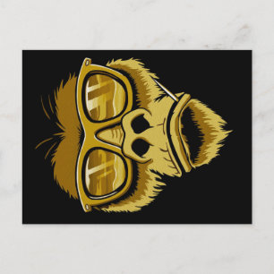 Cartes Pour Fêtes Annuelles Cool Monkey Gorilla   Peinture pop moderne