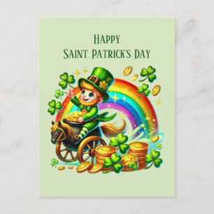 Cartes Pour Fêtes Annuelles Cool Saint Patrick's Day leprechaun